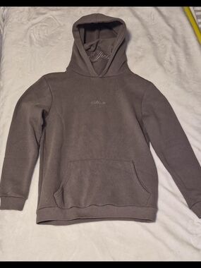 Boohoo Men's Hooded Sweatshirt in Taupe